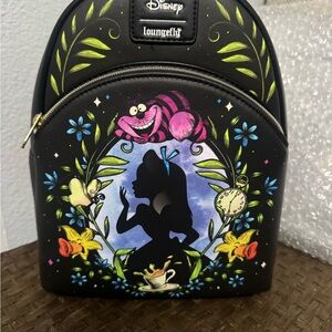 Loungefly Disney Wonderland Black Backpack